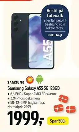 Føtex Samsung Galaxy A55 5G 128GB, DKK 1999 tilbud