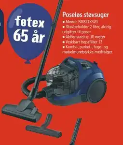 Føtex Poseløs støvsuger, DKK 999 tilbud