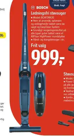 Føtex Ledningsfri støvsuger, DKK 999 tilbud