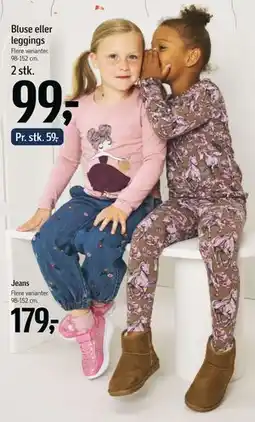 Føtex Bluse eller leggings, DKK 99 tilbud