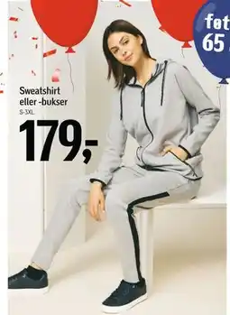 Føtex Sweatshirt eller -bukser, DKK 179 tilbud