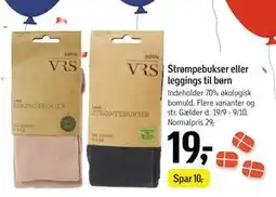 Føtex Strømpebukser eller leggings til børn, DKK 19 tilbud
