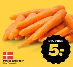 Netto Danske gulerødder, DKK 5 tilbud
