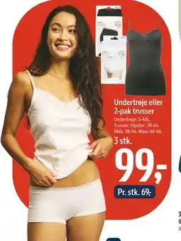 Føtex Undertrøje eller 2-pak trusser, DKK 99 tilbud