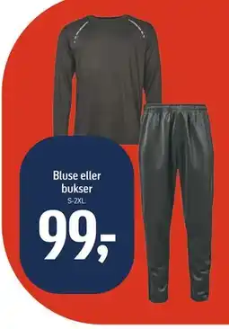 Føtex Bluse eller bukser, DKK 99 tilbud
