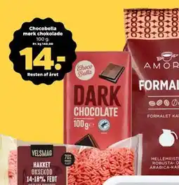 Netto Chocobella mørk chokolade, DKK 14 tilbud