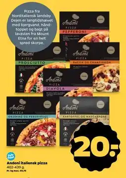 Netto Andoni italiensk pizza, DKK 20 tilbud