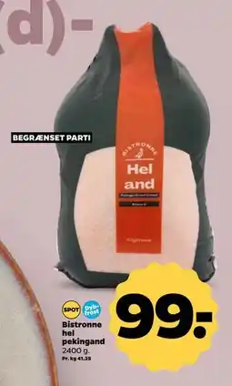 Netto Bistronne hel pekingand, DKK 99 tilbud