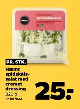 Netto Næmt spidskålssalat med cremet dressing, DKK 25 tilbud
