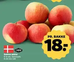 Netto Samsø æbler, DKK 18 tilbud