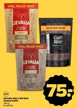 Netto Gevalia eller Café Noir instant kaffe, DKK 75 tilbud