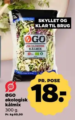 Netto ØGO økologisk kålmix, DKK 18 tilbud