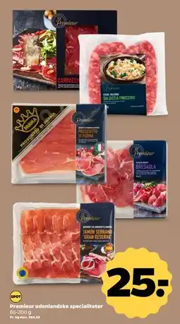 Netto Premieur udenlandske specialiteter, DKK 25 tilbud