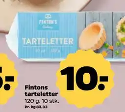 Netto Fintons tarteletter, DKK 10 tilbud
