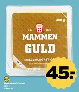 Netto Mammen skiveost, DKK 45 tilbud