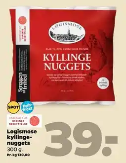 Netto Løgismose kyllingenuggets, DKK 39 tilbud