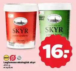 Netto Løgismose økologisk skyr, DKK 16 tilbud