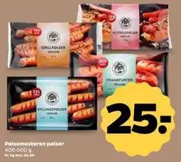 Netto Pølsemesteren pølser, DKK 25 tilbud