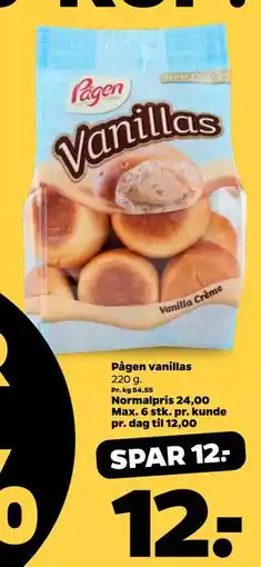 Netto Pågen vanillas, DKK 12 tilbud