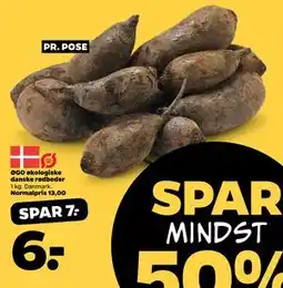 Netto ØGO økologiske danske rødbeder, DKK 6 tilbud