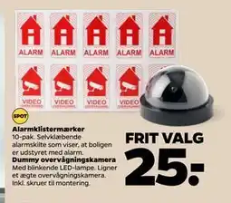 Netto Dummy overvågningskamera, DKK 25 tilbud
