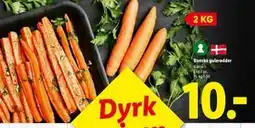 Lidl Danske gulerødder, DKK 10 tilbud