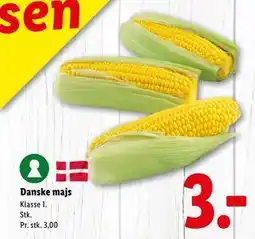 Lidl Danske majs, DKK 3 tilbud