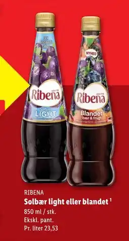 Lidl Solbær light eller blandet, DKK 20 tilbud
