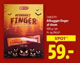 Lidl Afhugget finger af skum, DKK 59 tilbud
