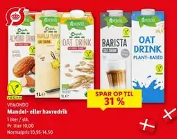 Lidl Mandel- eller havredrik, DKK 10 tilbud
