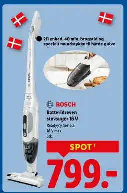 Lidl Batteridreven støvsuger 16 V, DKK 799 tilbud