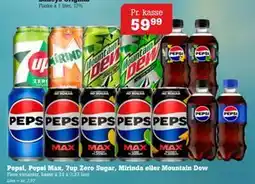 Poetzsch Padborg Pepsi, Pepsi Max, 7up Zero Sugar, Mirinda eller Mountain Dew, DKK 59.99 tilbud