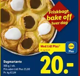 Lidl Dagmartærte, DKK 23, App-pris tilbud
