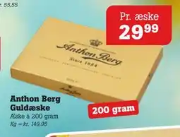 Poetzsch Padborg Anthon Berg Guldæske, DKK 29.99 tilbud