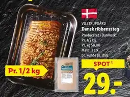 Lidl Dansk ribbenssteg, DKK 29 tilbud