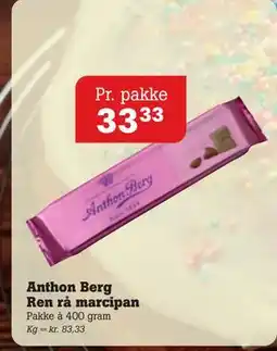 Poetzsch Padborg Anthon Berg Ren rå marcipan, DKK 33.33 tilbud