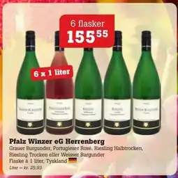 Poetzsch Padborg Pfalz Winzer eG Herrenberg, DKK 155.55 tilbud