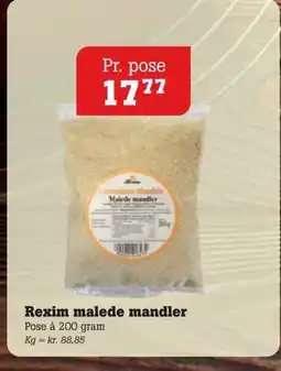 Poetzsch Padborg Rexim malede mandler, DKK 17.77 tilbud