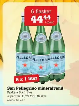 Poetzsch Padborg San Pellegrino mineralvand, DKK 44.44 tilbud