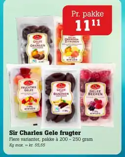 Poetzsch Padborg Sir Charles Gele frugter, DKK 11.11 tilbud