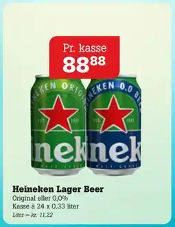 Poetzsch Padborg Heineken Lager Beer, DKK 88.88 tilbud