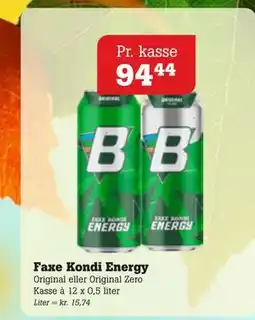 Poetzsch Padborg Faxe Kondi Energy, DKK 94.44 tilbud