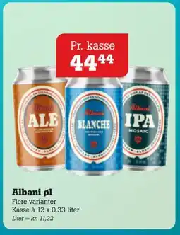 Poetzsch Padborg Albani øl, DKK 44.44 tilbud