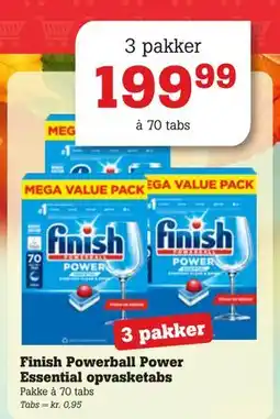 Poetzsch Padborg Finish Powerball Power Essential opvasketabs, DKK 199.99 tilbud