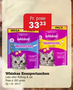 Poetzsch Padborg Whiskas Knuspertaschen, DKK 33.33 tilbud