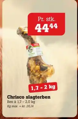 Poetzsch Padborg Chrisco slagterben, DKK 44.44 tilbud