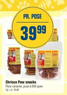 Otto Duborg Chrisco Paw snacks, DKK 39.99 tilbud