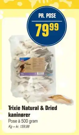 Otto Duborg Trixie Natural & Dried kaninører, DKK 79.99 tilbud