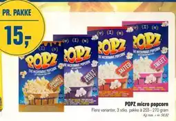 Otto Duborg POPZ micro popcorn, DKK 15 tilbud