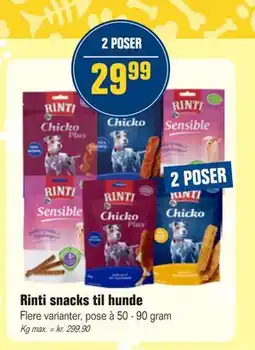 Otto Duborg Rinti snacks til hunde, DKK 29.99 tilbud